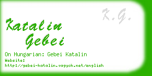 katalin gebei business card